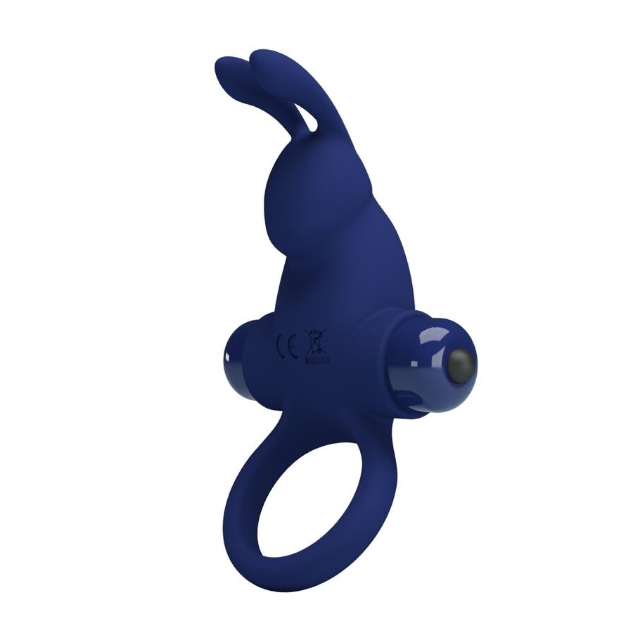 PRETTY LOVE - JIRO ANELLO CONIGLIO CON VIBRAZIONE BLU